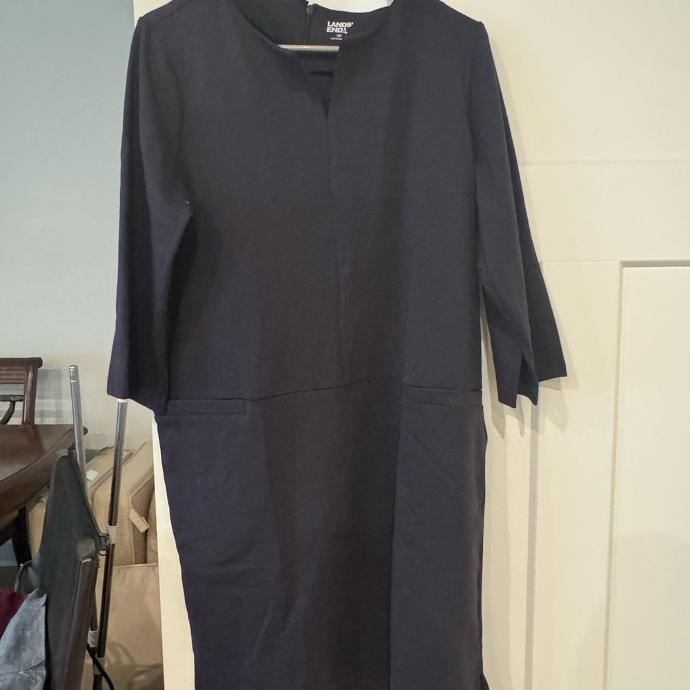 Lands' End Women's Black Dress